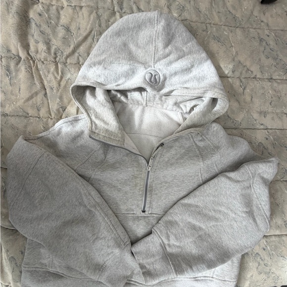 lululemon athletica Sweaters - Lulu lemon grey scuba oversized hoodie medium